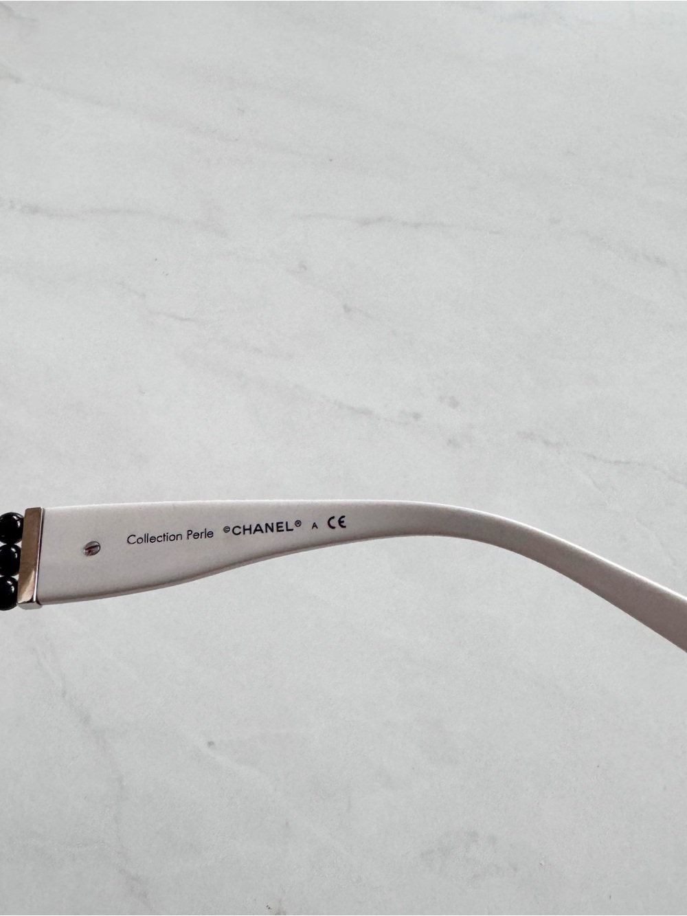 Chanel White / Grey 5159-H Pearle Round Sunglasses - Picture 4 of 6